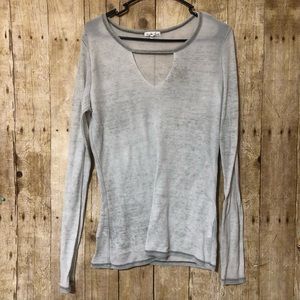 Another Love burnout choker neck tee
